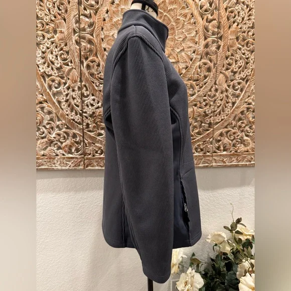 Spyder Core Gray & Hot Pink Zip Front Fleece Lined Jacket- size XL - Picture 8 of 16